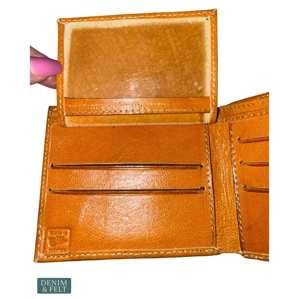 NEW‎ Handcrafted Western Tooled Leather Aztec Calendar Bifold Wallet Southwest
